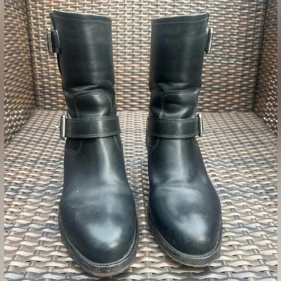 Prada Black Combat & Moto Boots - Picture 3 of 10